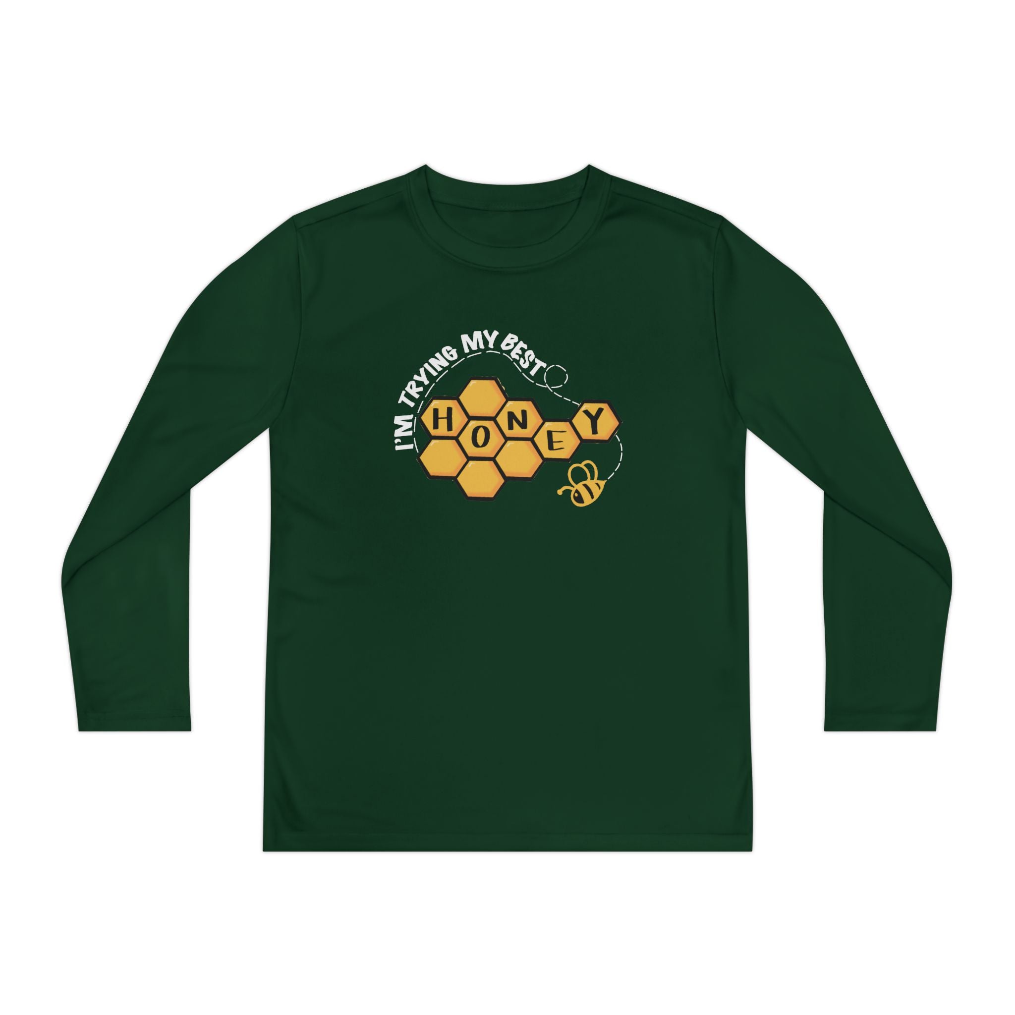 “I’m Trying My Best Honey” Youth Long Sleeve