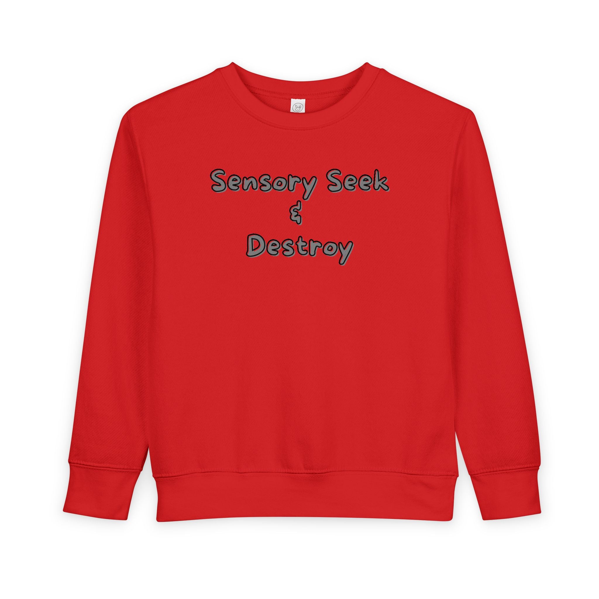 “Sensory Seek & Destroy” Toddler Sweater