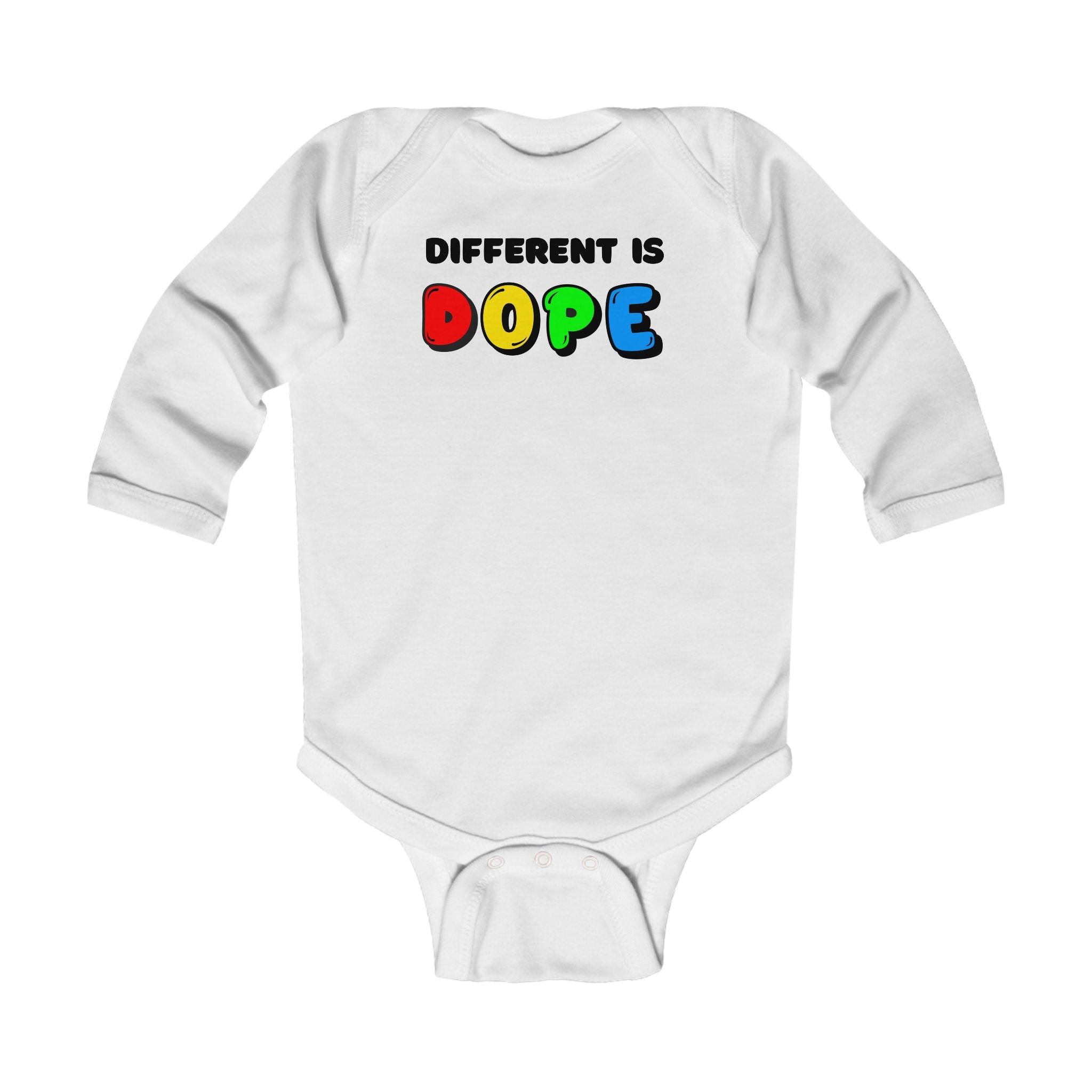 “Different Is Dope” Infant Long Sleeve Onesie