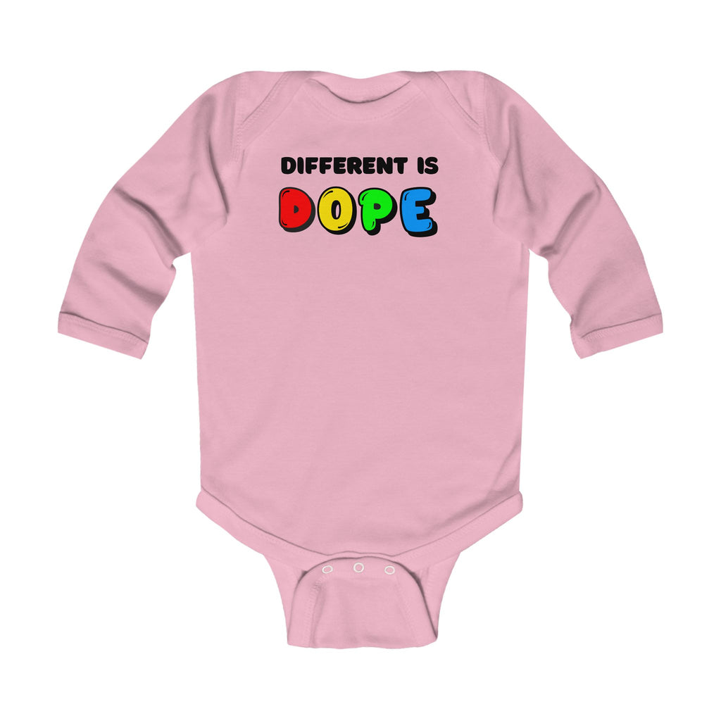 “Different Is Dope” Infant Long Sleeve Onesie