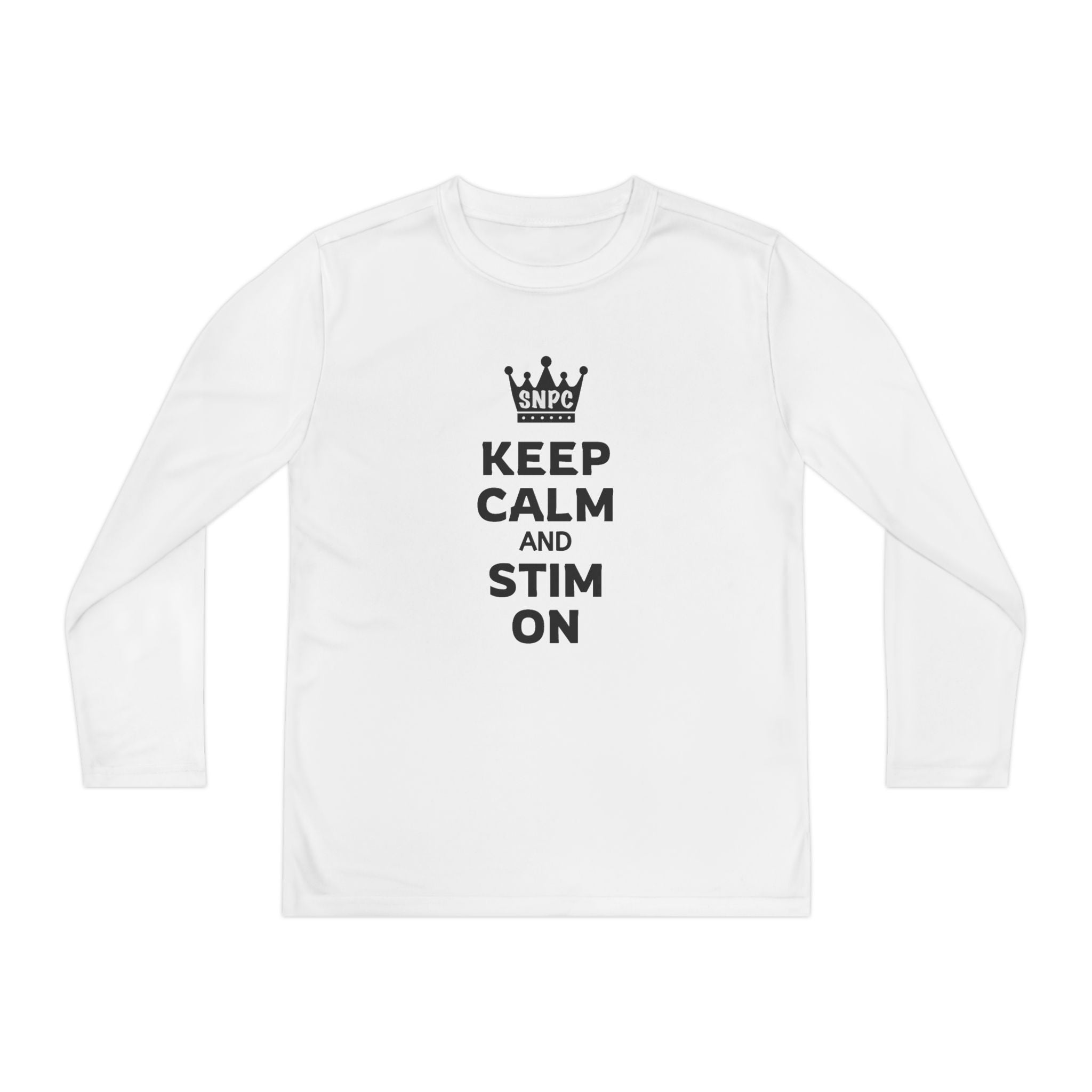 “Keep Calm & Stim On” Youth Long Sleeve
