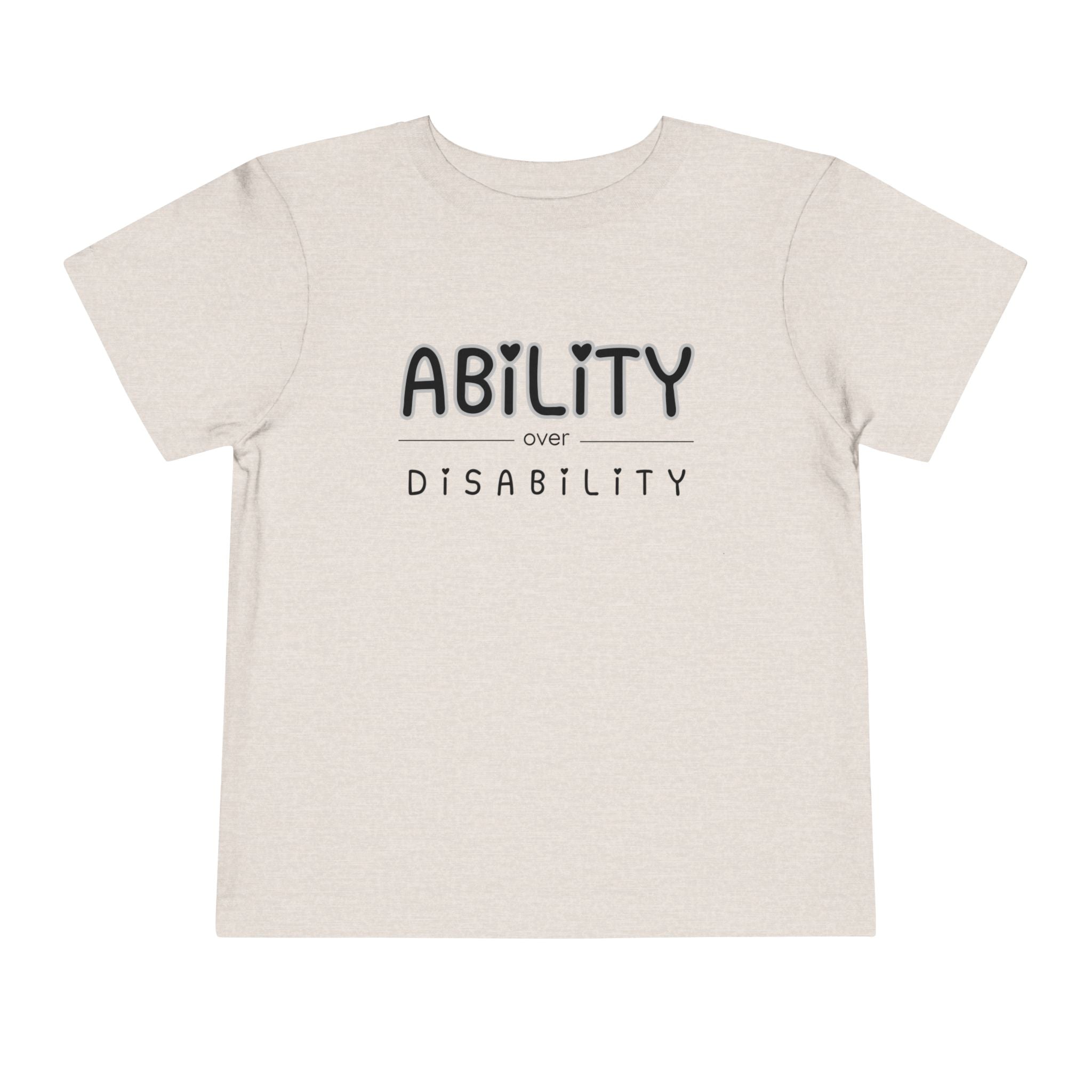 "Ability Over Disability" Toddler Tee