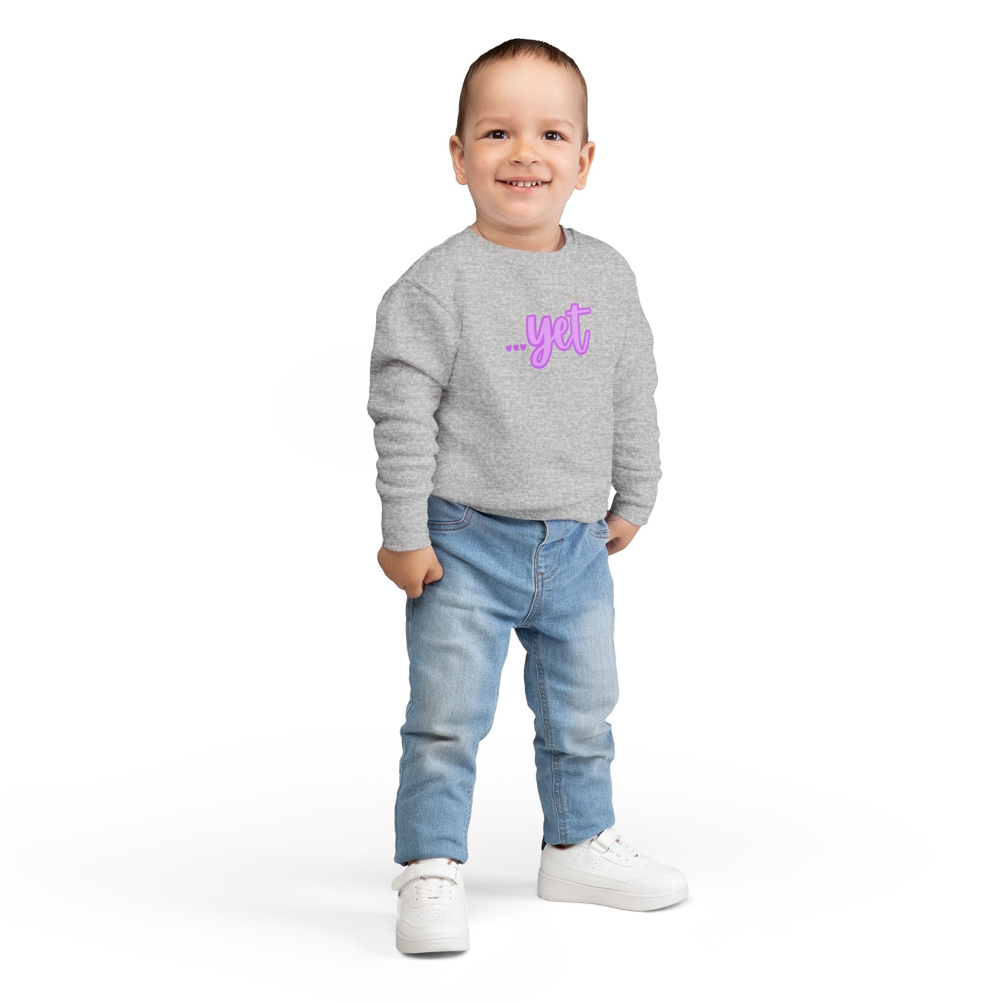 "The Power Of ...Yet (Hearts)" Toddler Sweater