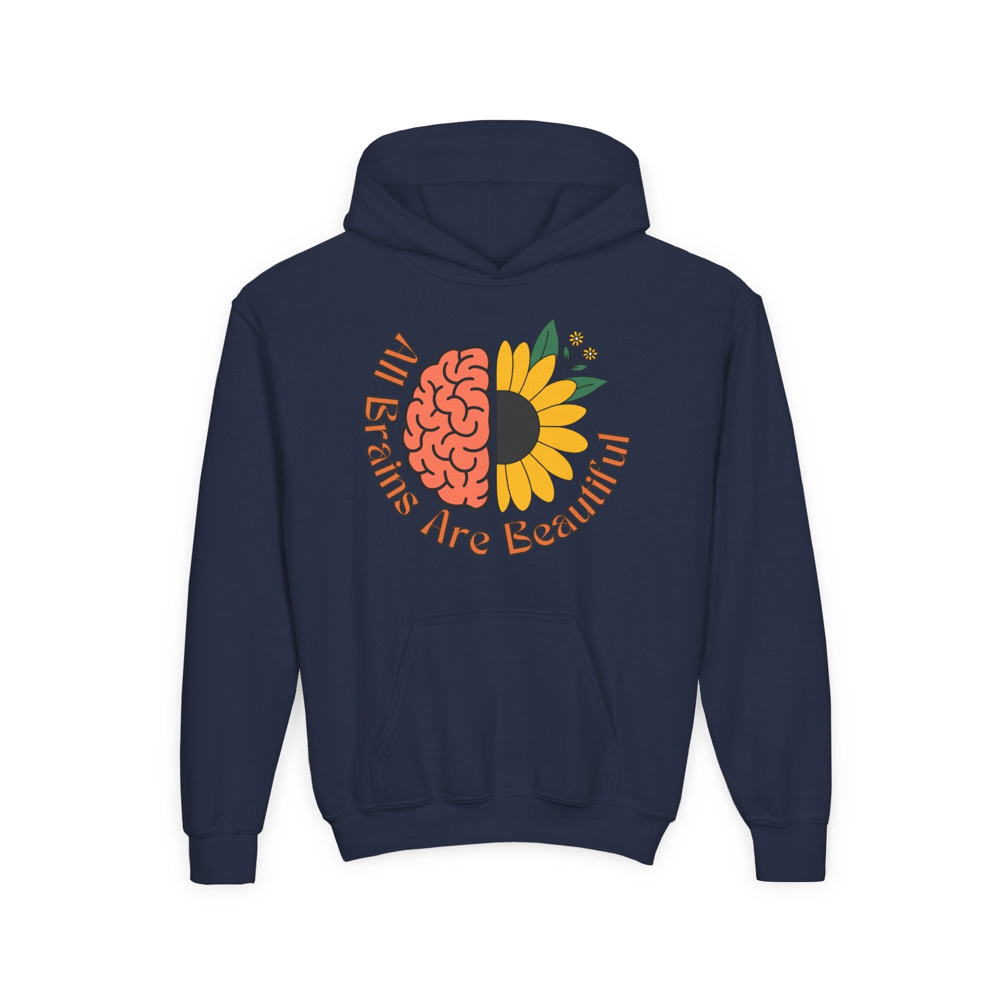 “All Brains Are Beautiful” Youth Hoodie