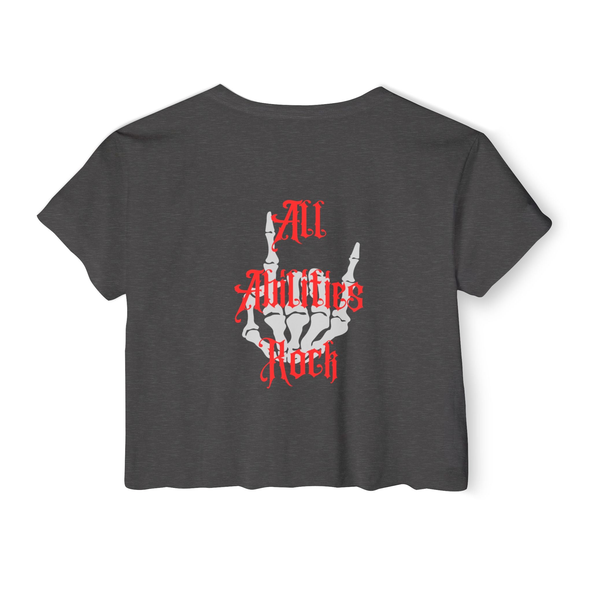 “All Abilities Rock” SNPC Women’s Crop Top