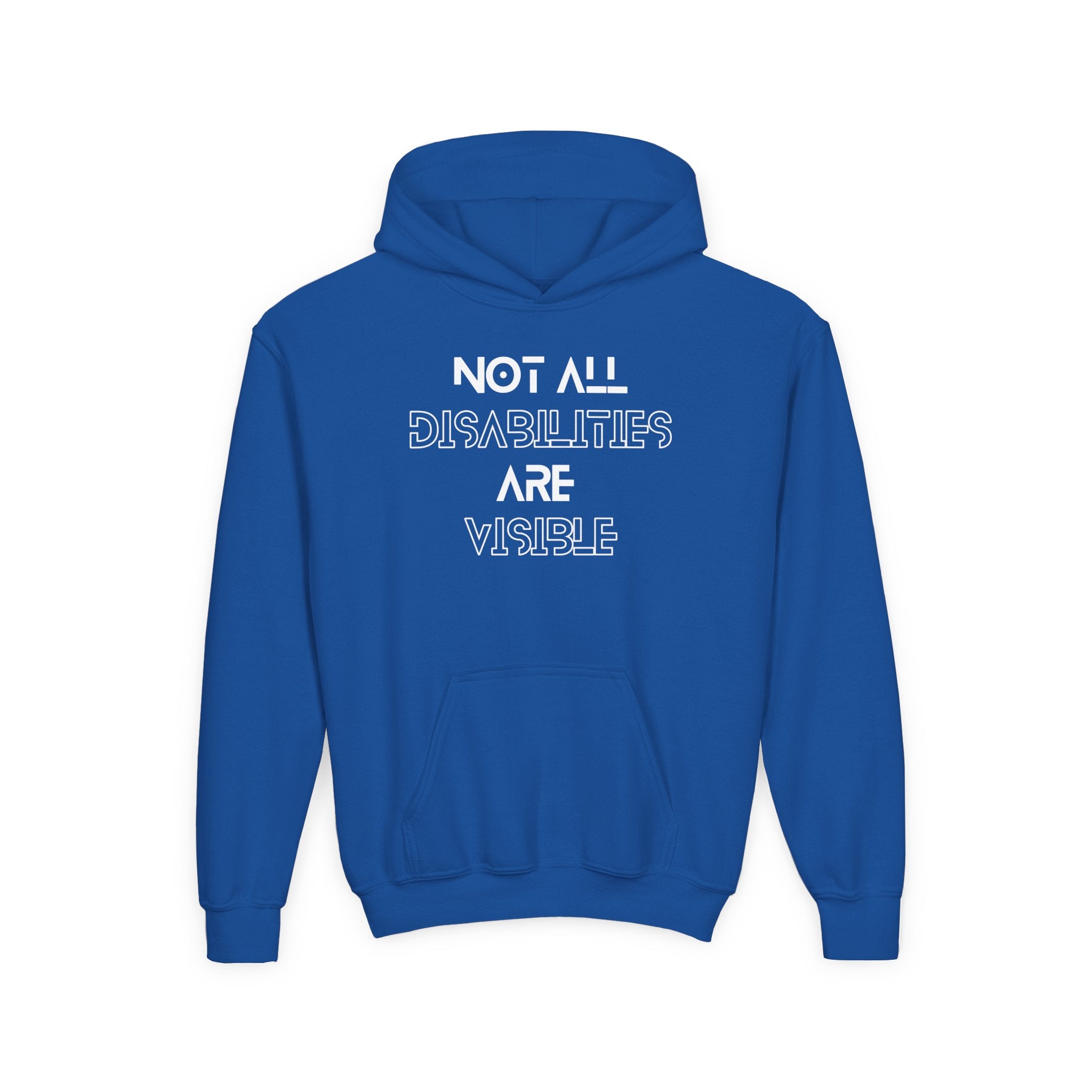 “Not All Disabilities Are Visible” Youth Hoodie