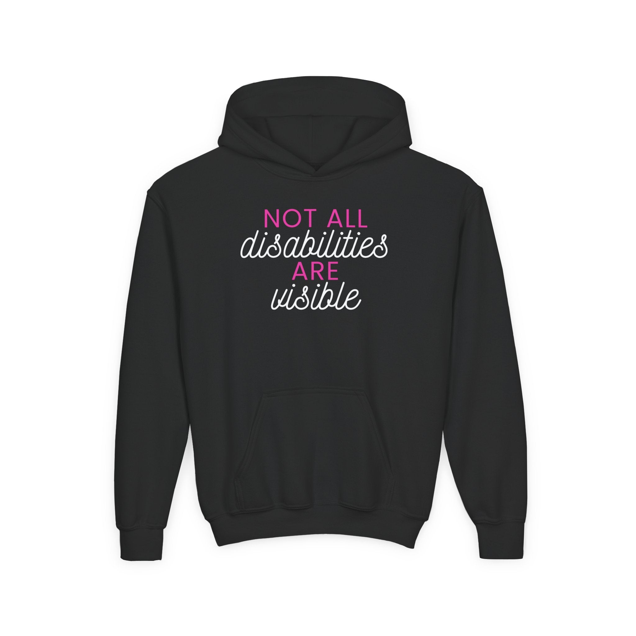 "Not All Disabilities Are Visible" Youth Hoodie