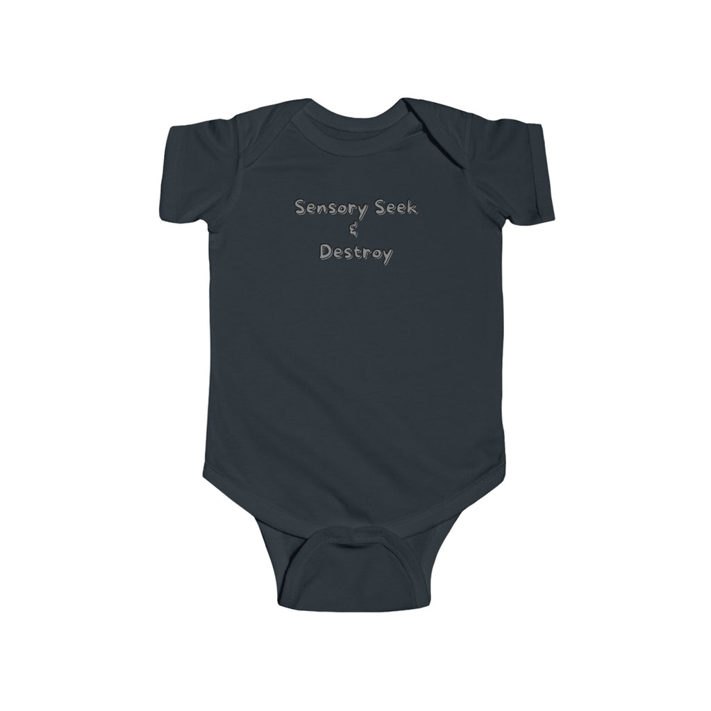 “Sensory Seek & Destroy” Infant Short Sleeve Onesie