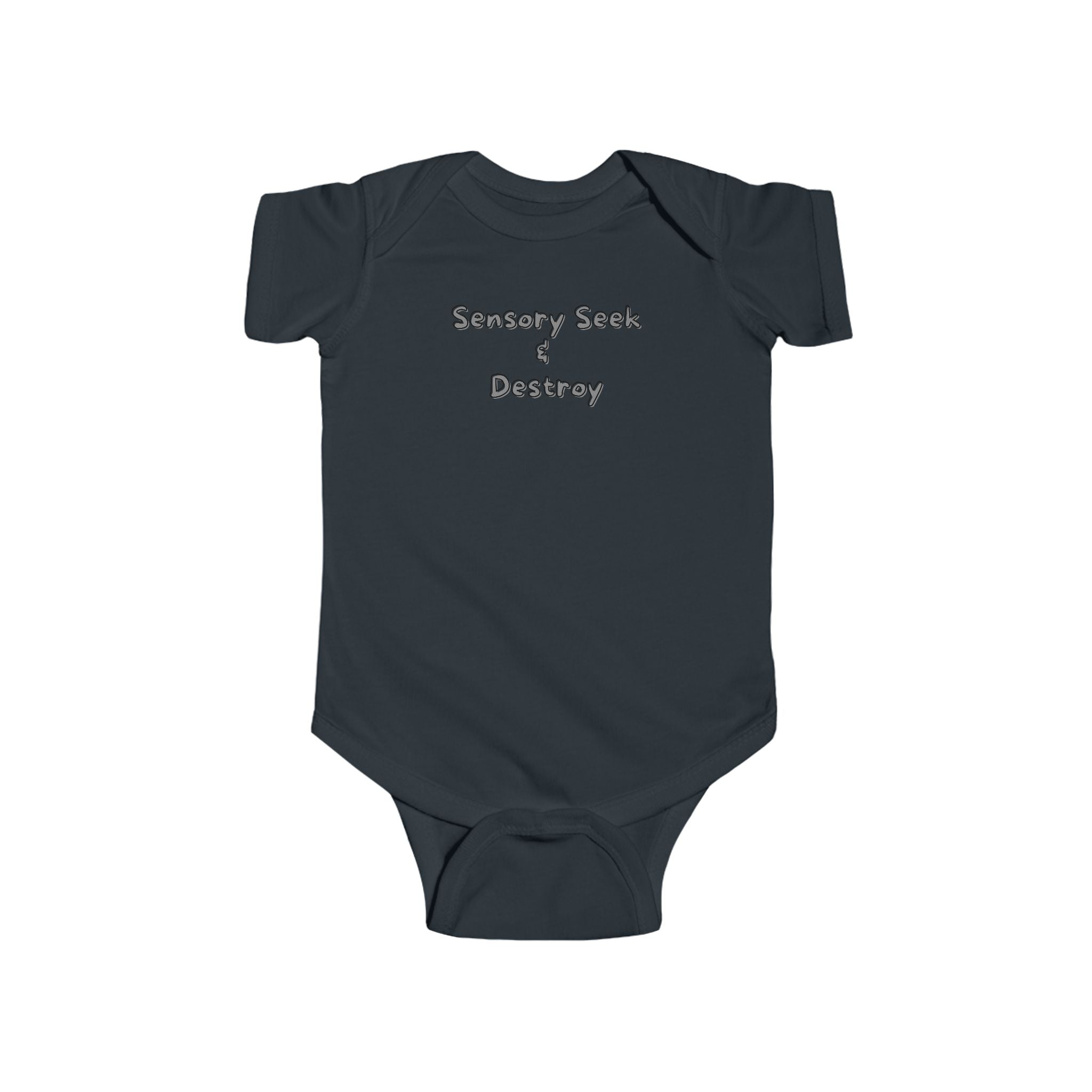 “Sensory Seek & Destroy” Infant Short Sleeve Onesie