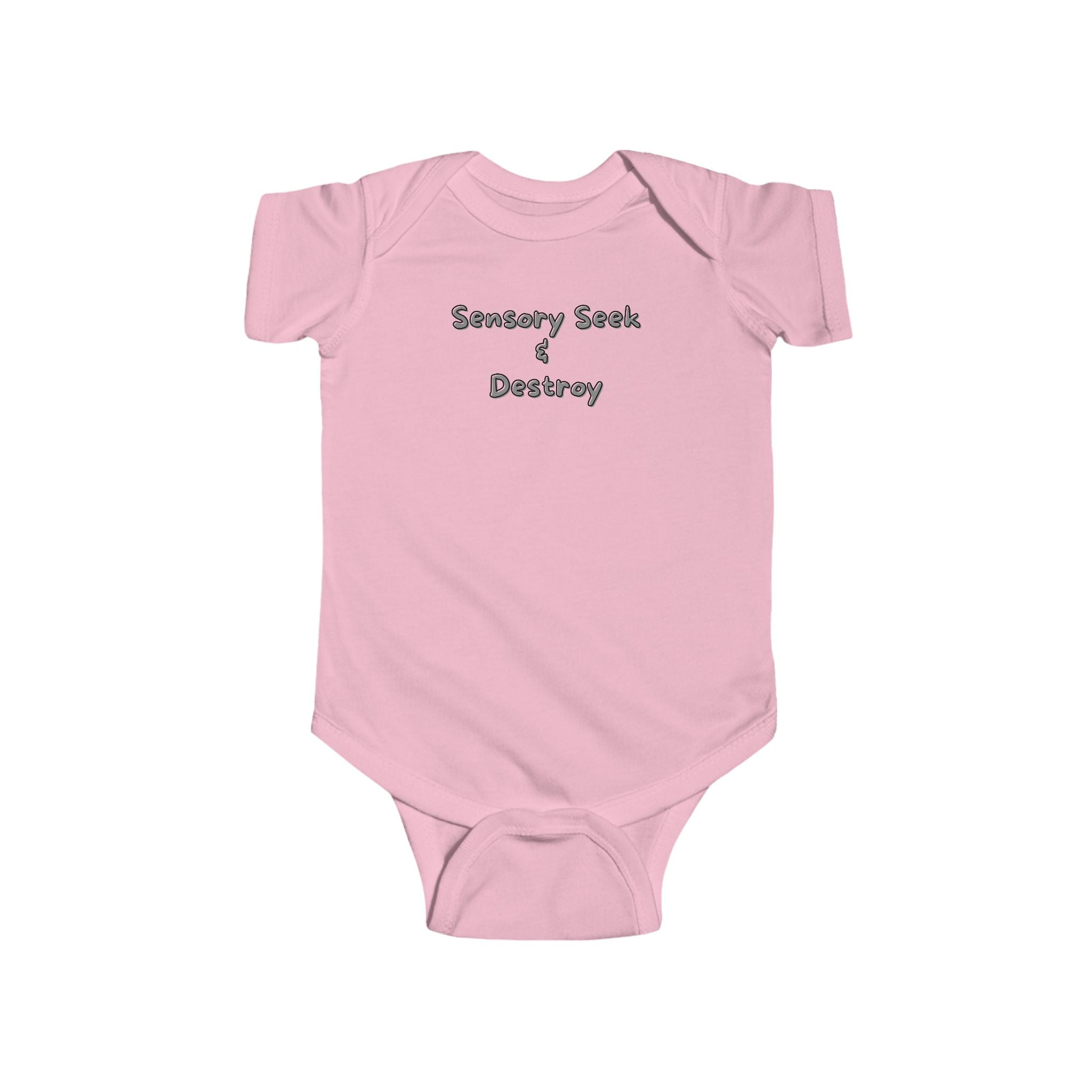 “Sensory Seek & Destroy” Infant Short Sleeve Onesie