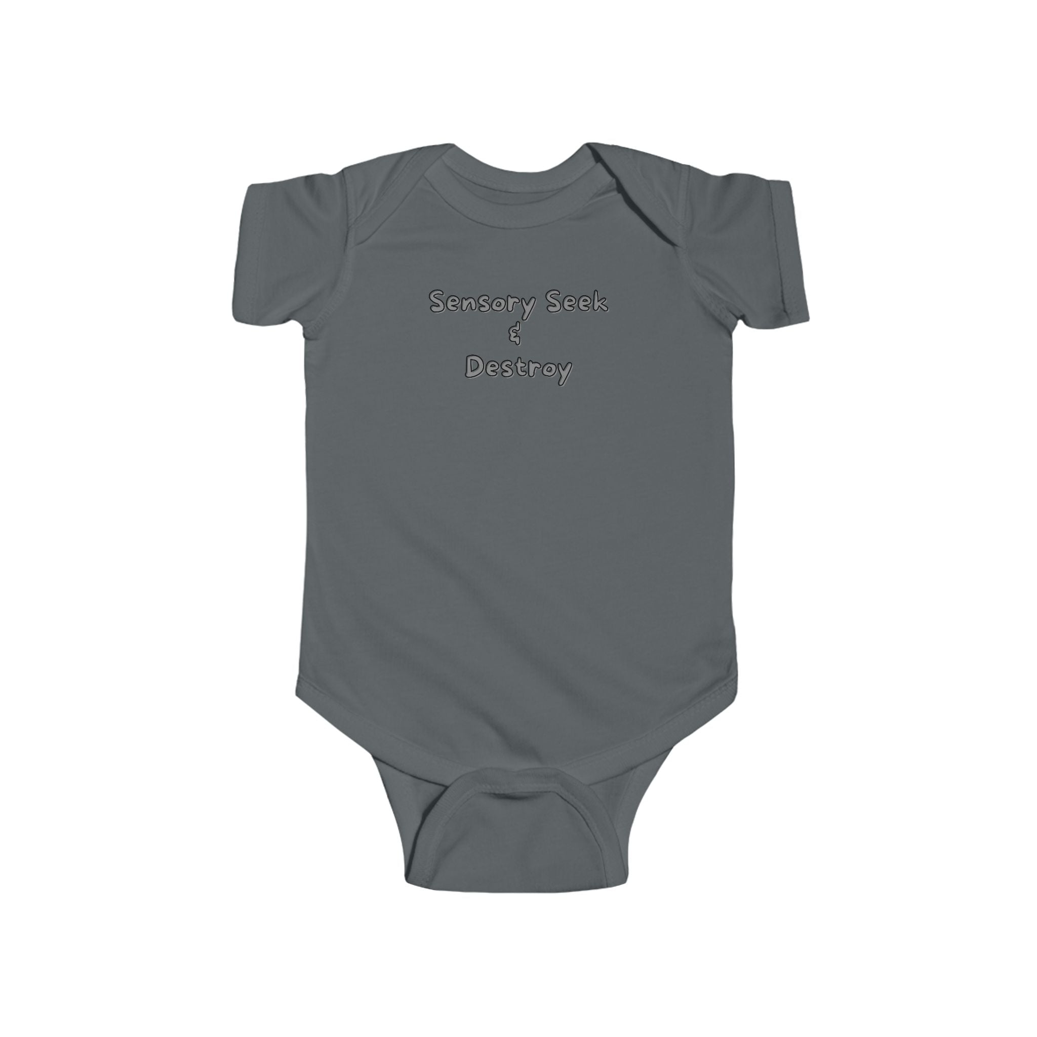 “Sensory Seek & Destroy” Infant Short Sleeve Onesie