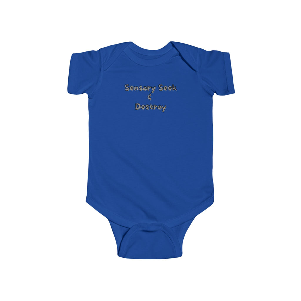 “Sensory Seek & Destroy” Infant Short Sleeve Onesie