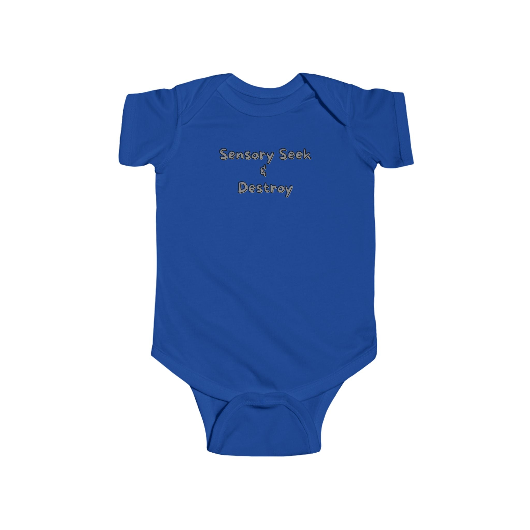 “Sensory Seek & Destroy” Infant Short Sleeve Onesie
