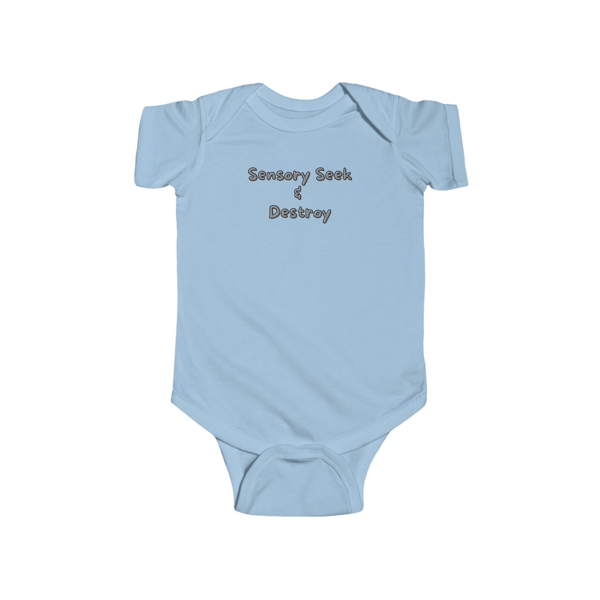 “Sensory Seek & Destroy” Infant Short Sleeve Onesie