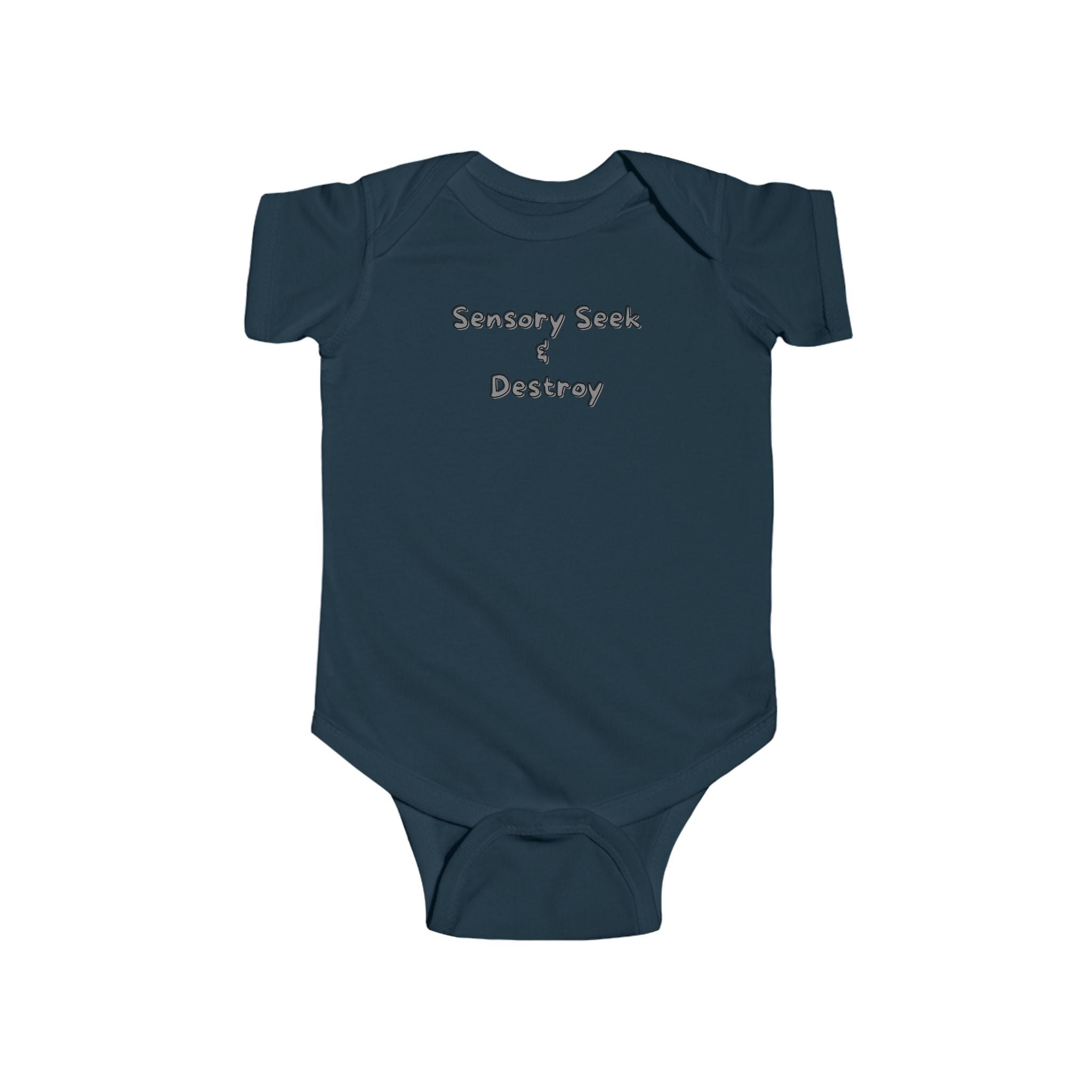 “Sensory Seek & Destroy” Infant Short Sleeve Onesie