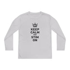 “Keep Calm & Stim On” Youth Long Sleeve