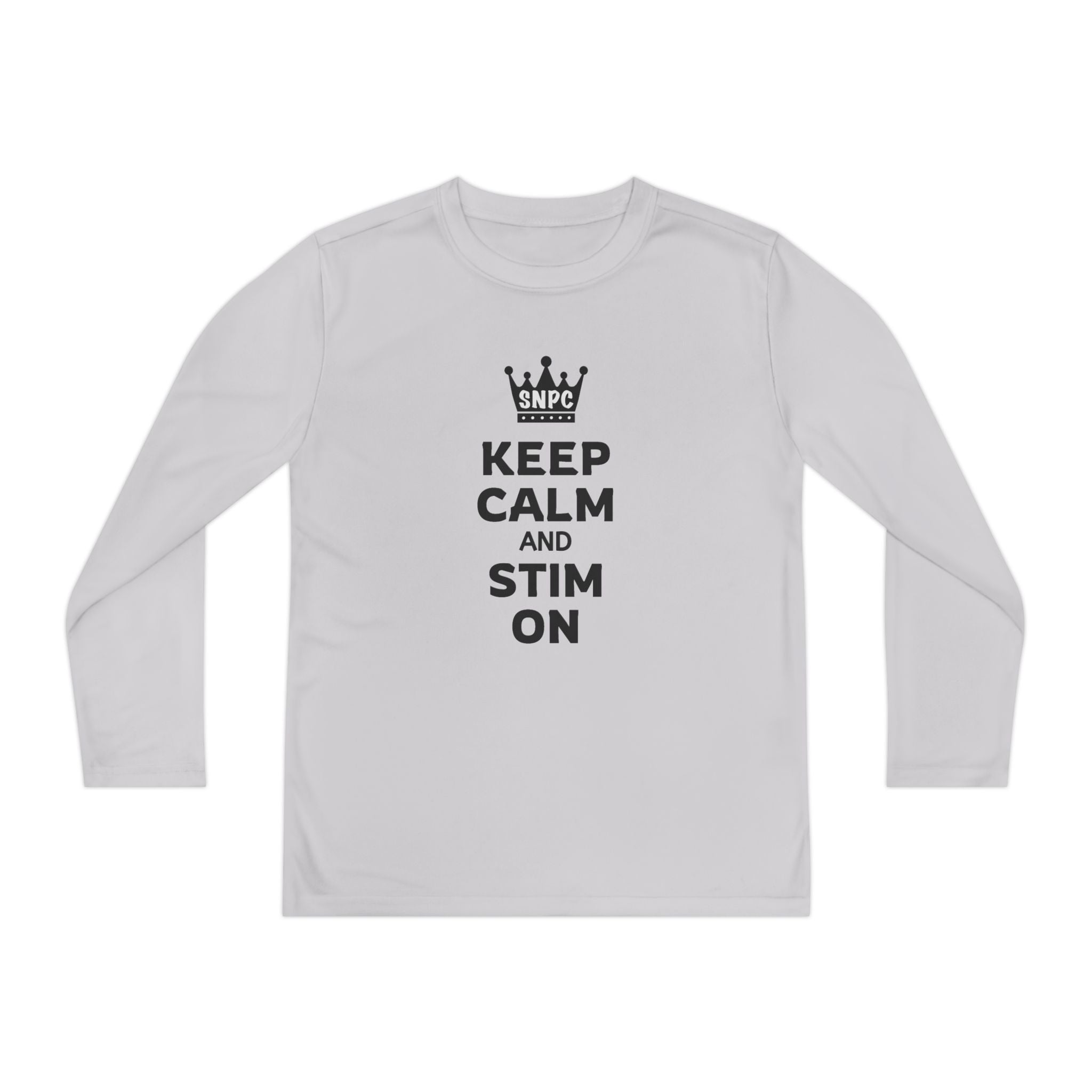 “Keep Calm & Stim On” Youth Long Sleeve