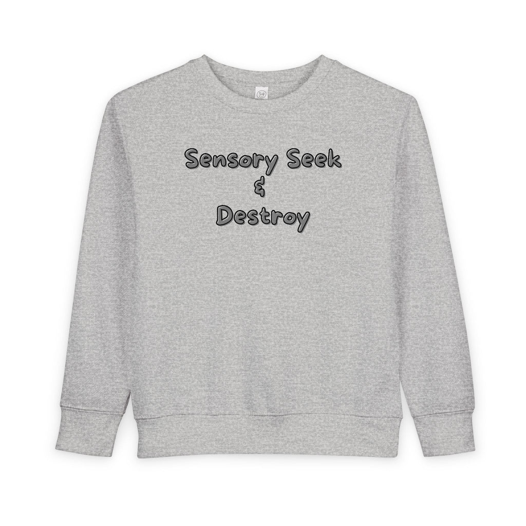 “Sensory Seek & Destroy” Toddler Sweater