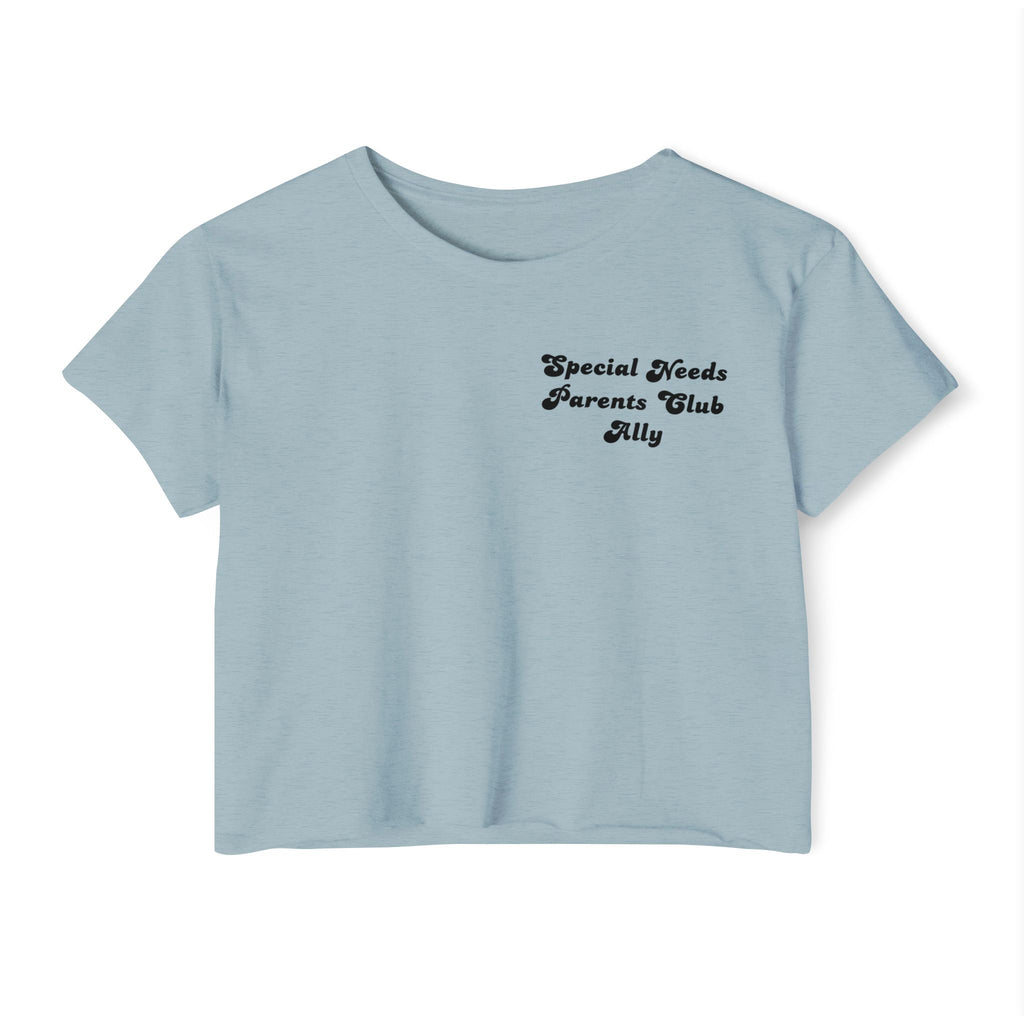 “It Takes A Village, SNPC Ally” Women’s Crop Top