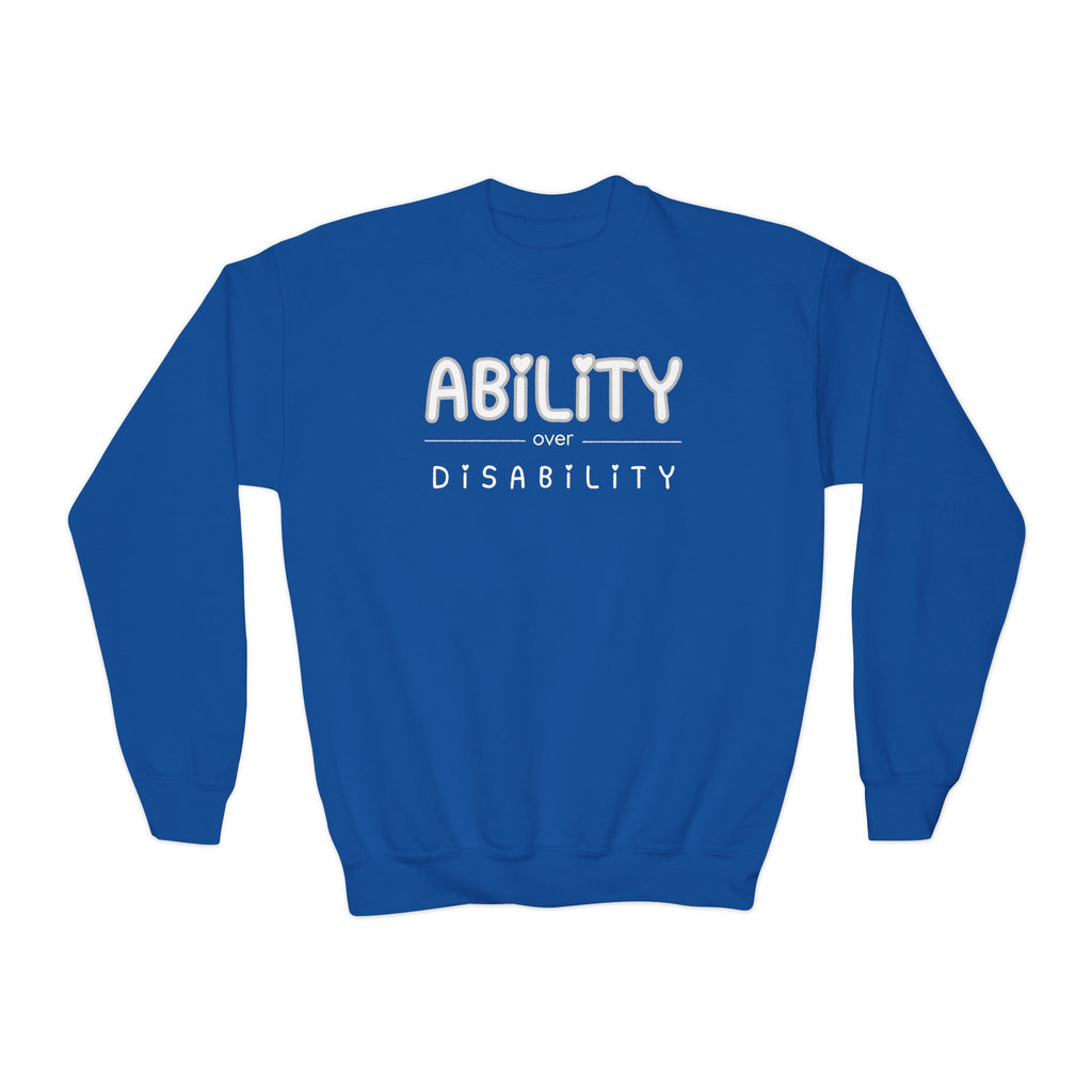 “Ability Over Disability” Youth Sweater