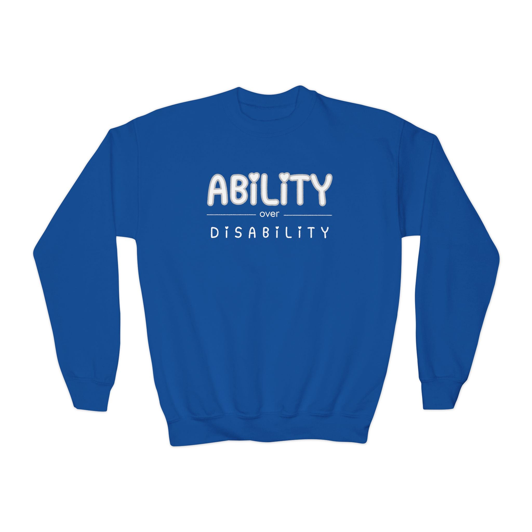 “Ability Over Disability” Youth Sweater