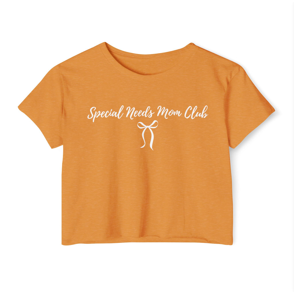 “Special Needs Mom Club” Women’s Crop Top