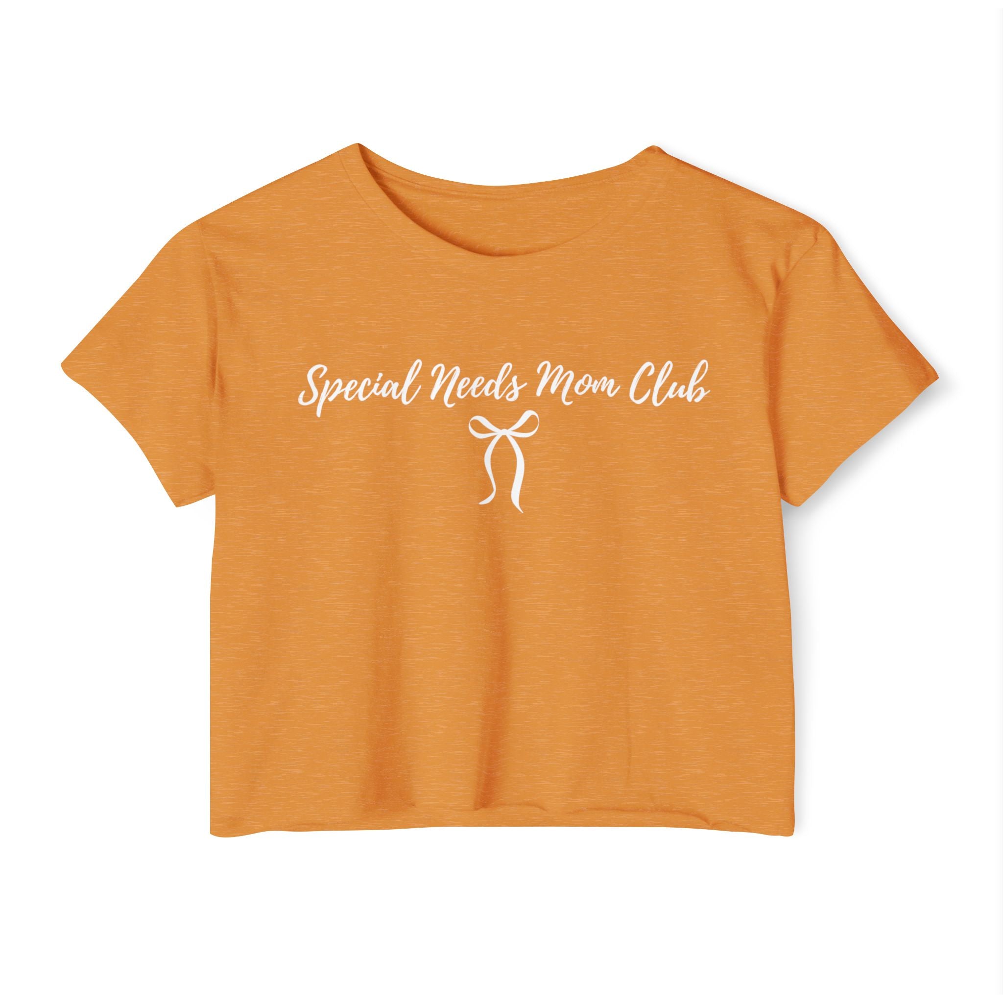 “Special Needs Mom Club” Women’s Crop Top
