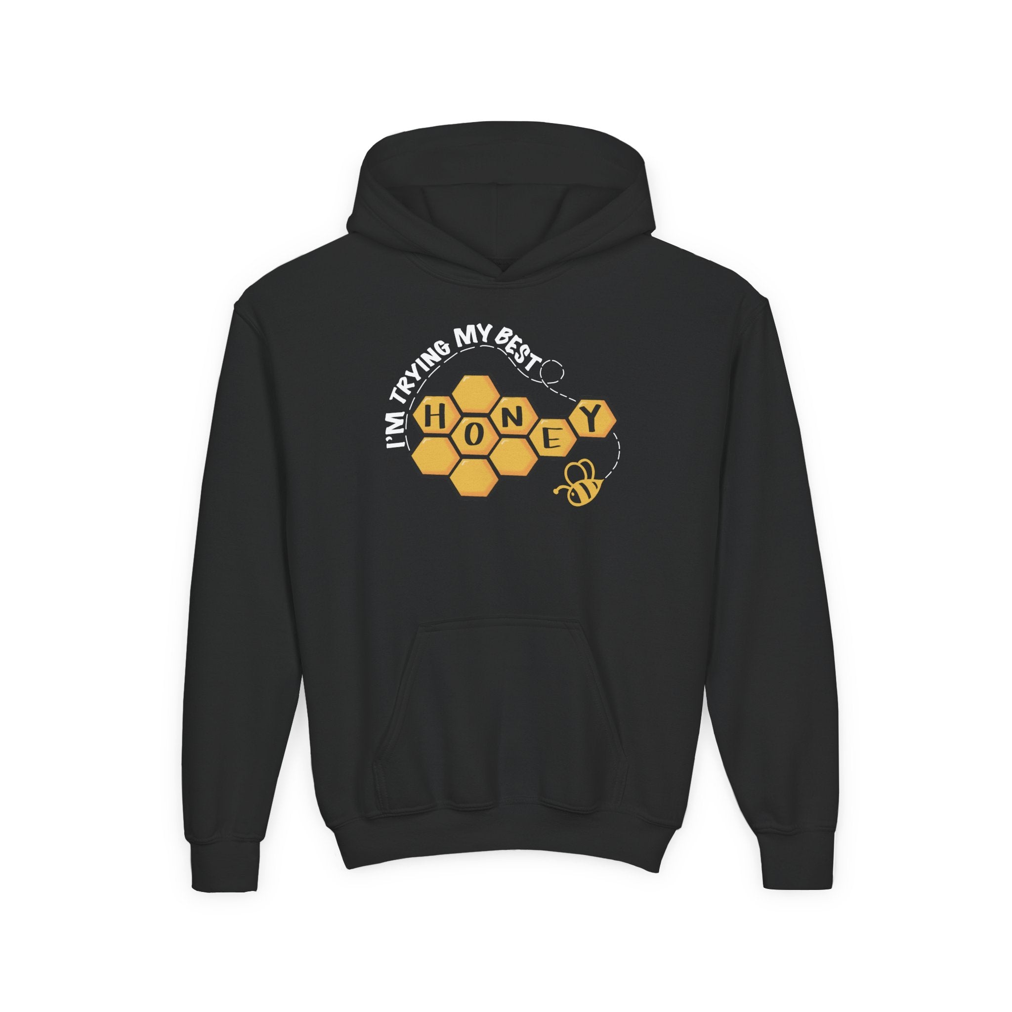 “I’m Trying My Best Honey” Youth Hoodie