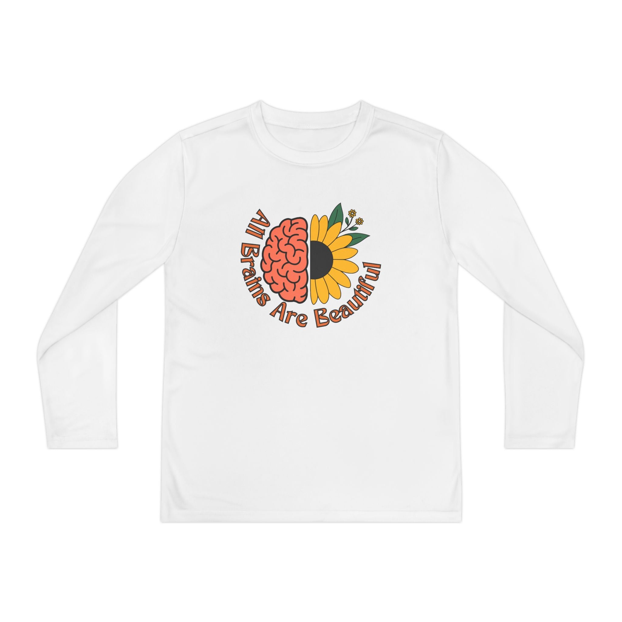 “All Brains Are Beautiful” Youth Long Sleeve