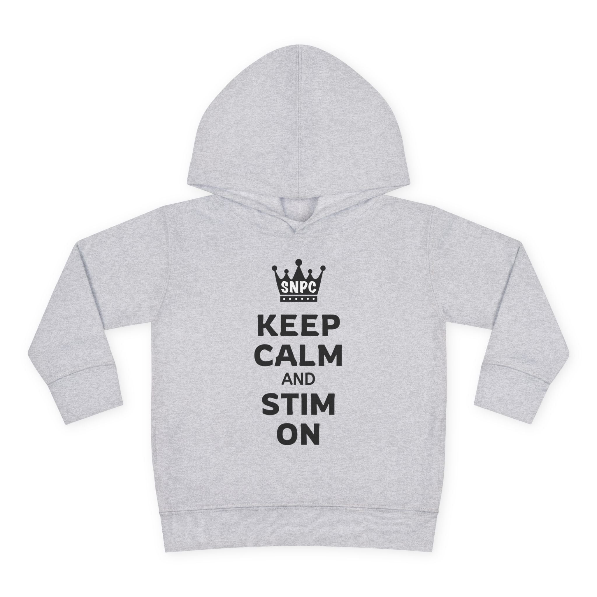 “Keep Calm & Stim On” Toddler Hoodie