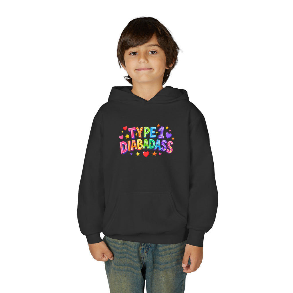 “Type 1 Diabadass” Youth Hoodie