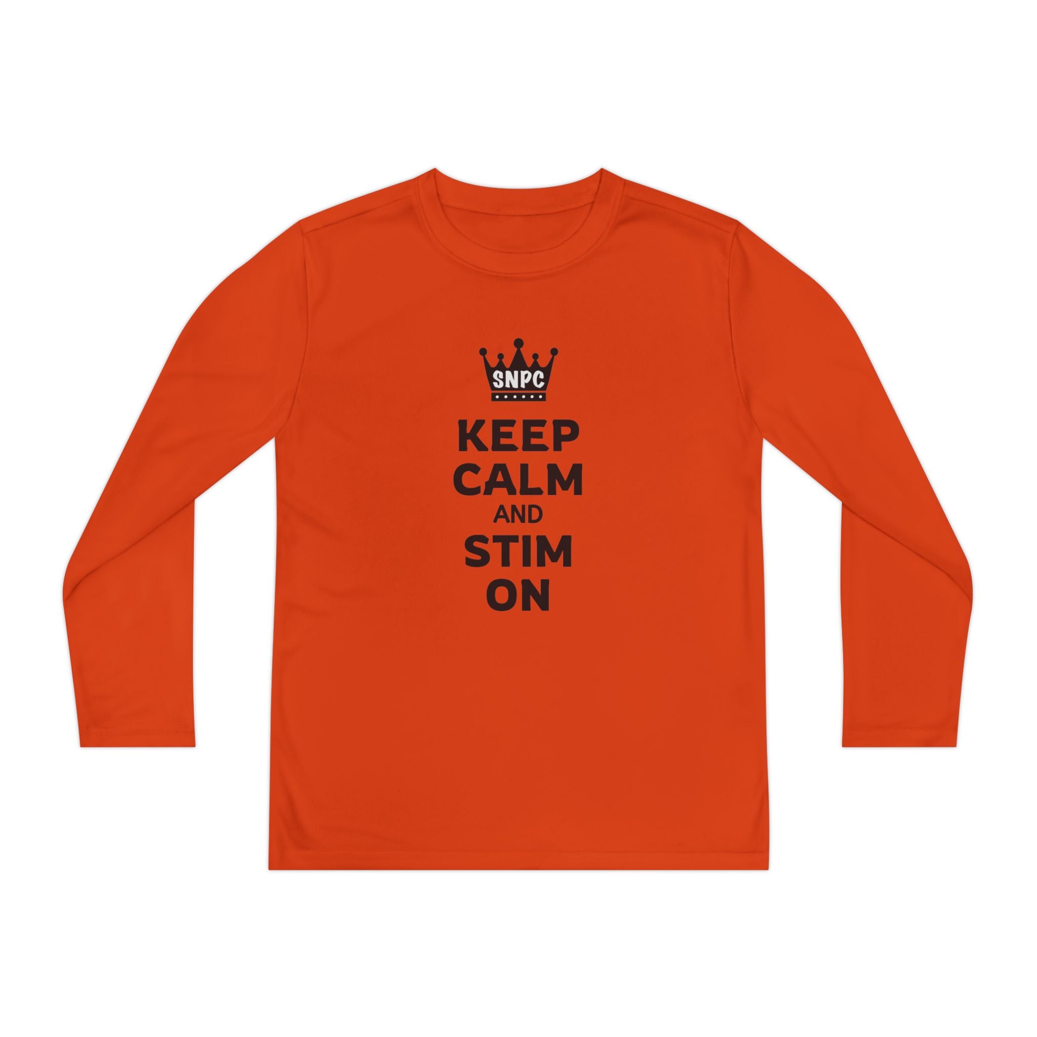 “Keep Calm & Stim On” Youth Long Sleeve