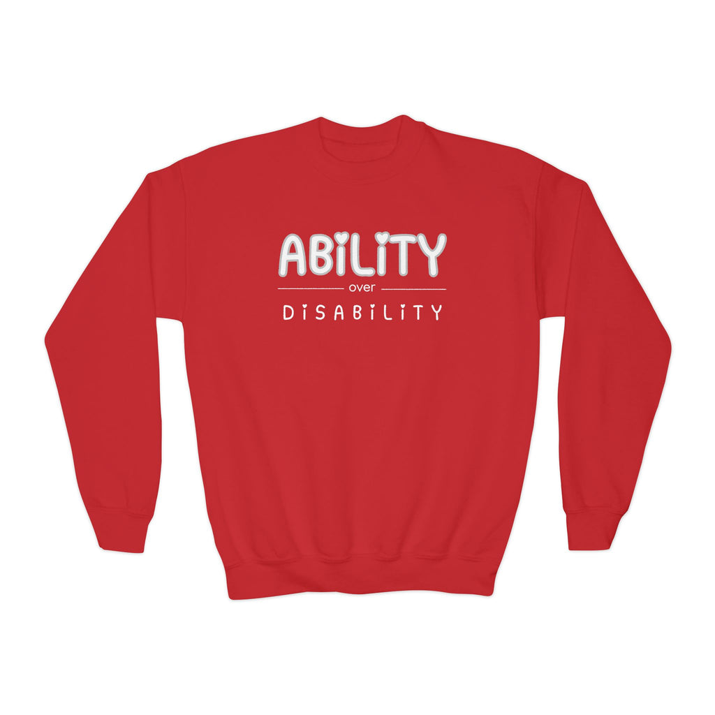 “Ability Over Disability” Youth Sweater