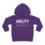 “Ability Over Disability” Toddler Hoodie