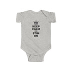 “Keep Calm & Stim On” Infant Short Sleeve Onesie