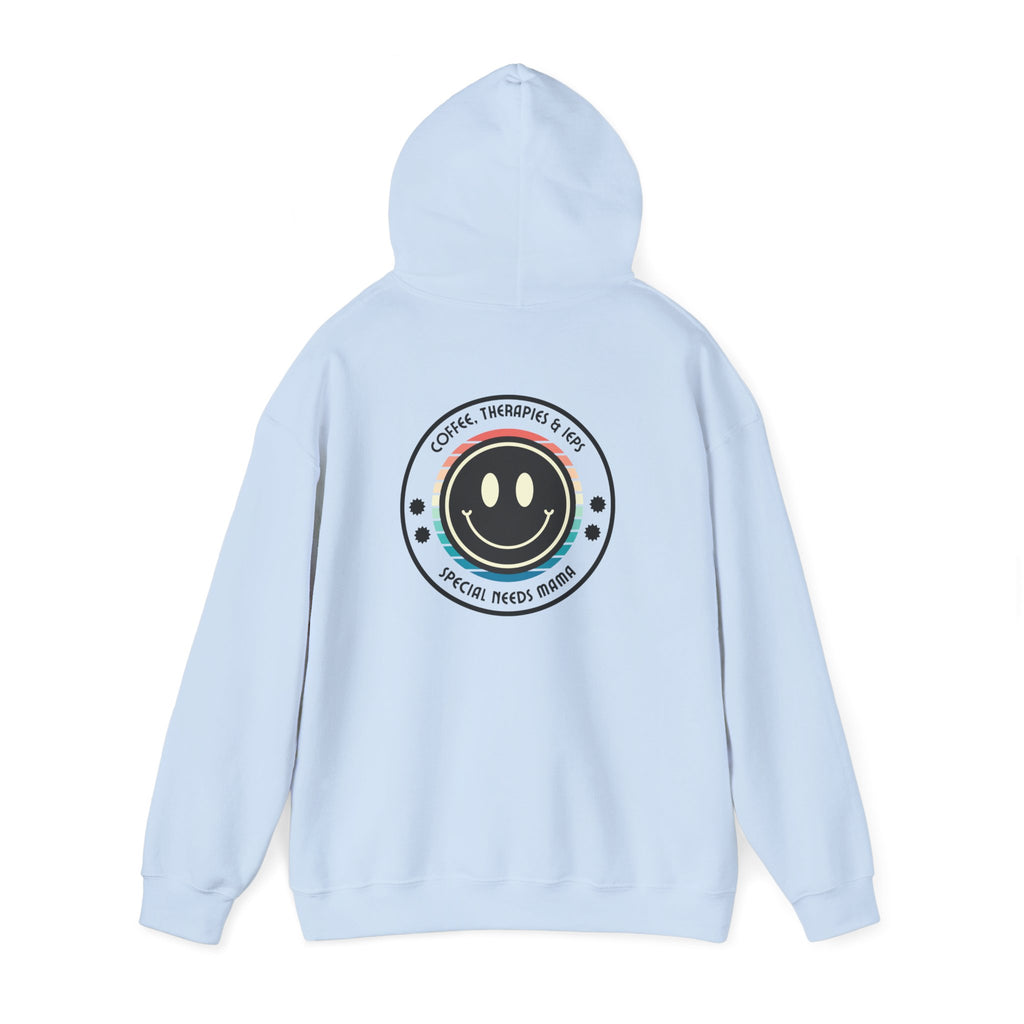 “Coffee, Therapy & IEPs, Special Needs Mama” Women’s Hoodie