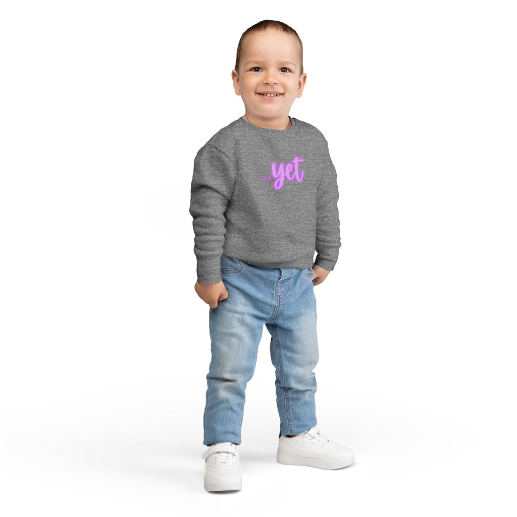 "The Power Of ...Yet (Hearts)" Toddler Sweater