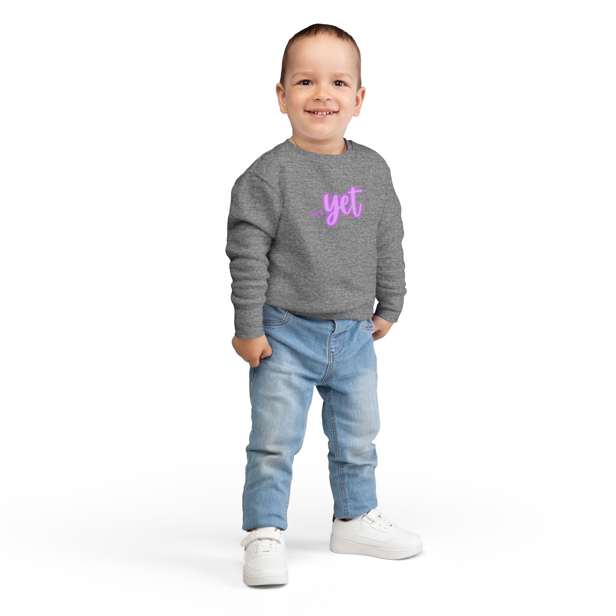 "The Power Of ...Yet (Hearts)" Toddler Sweater
