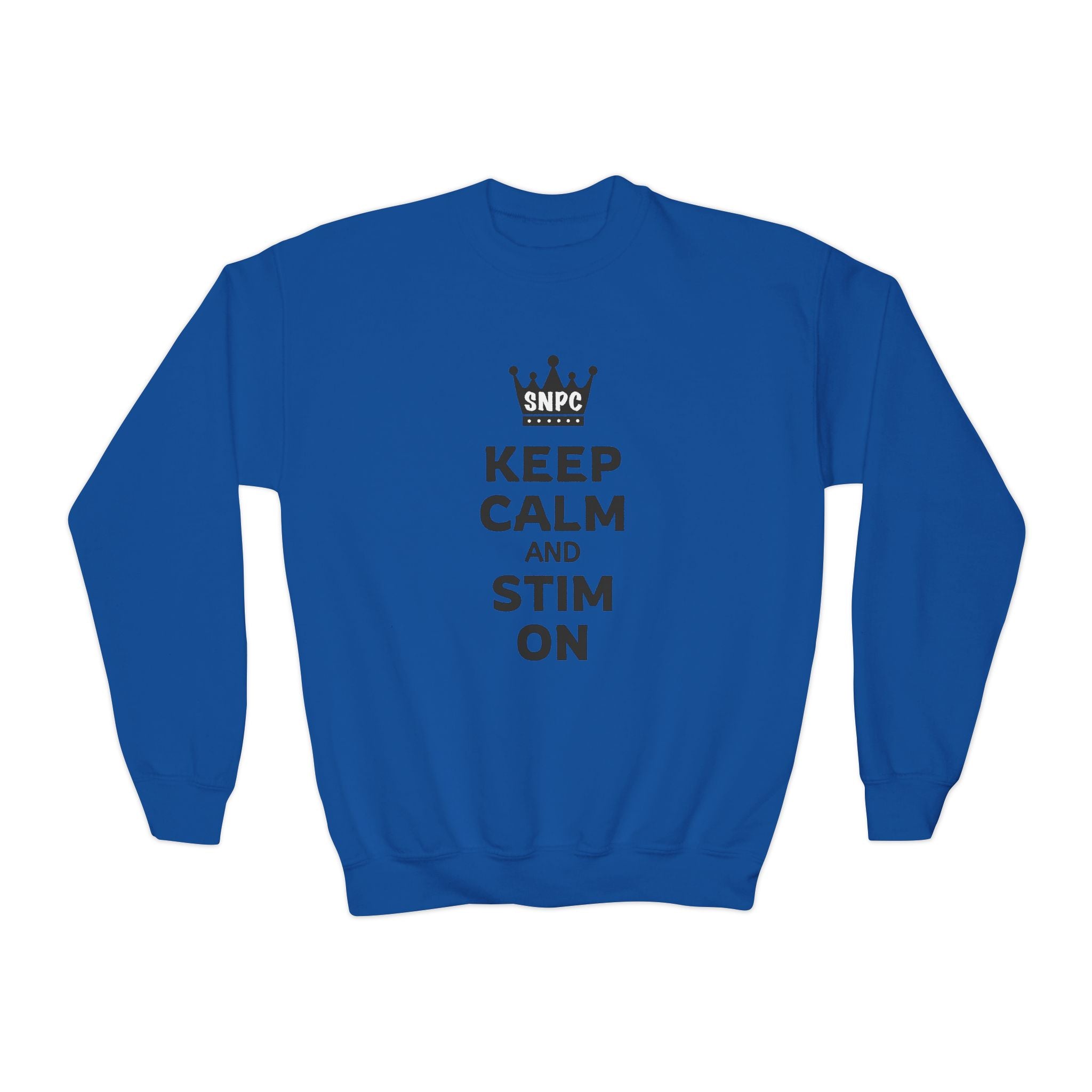 “Keep Calm & Stim On” Youth Sweater