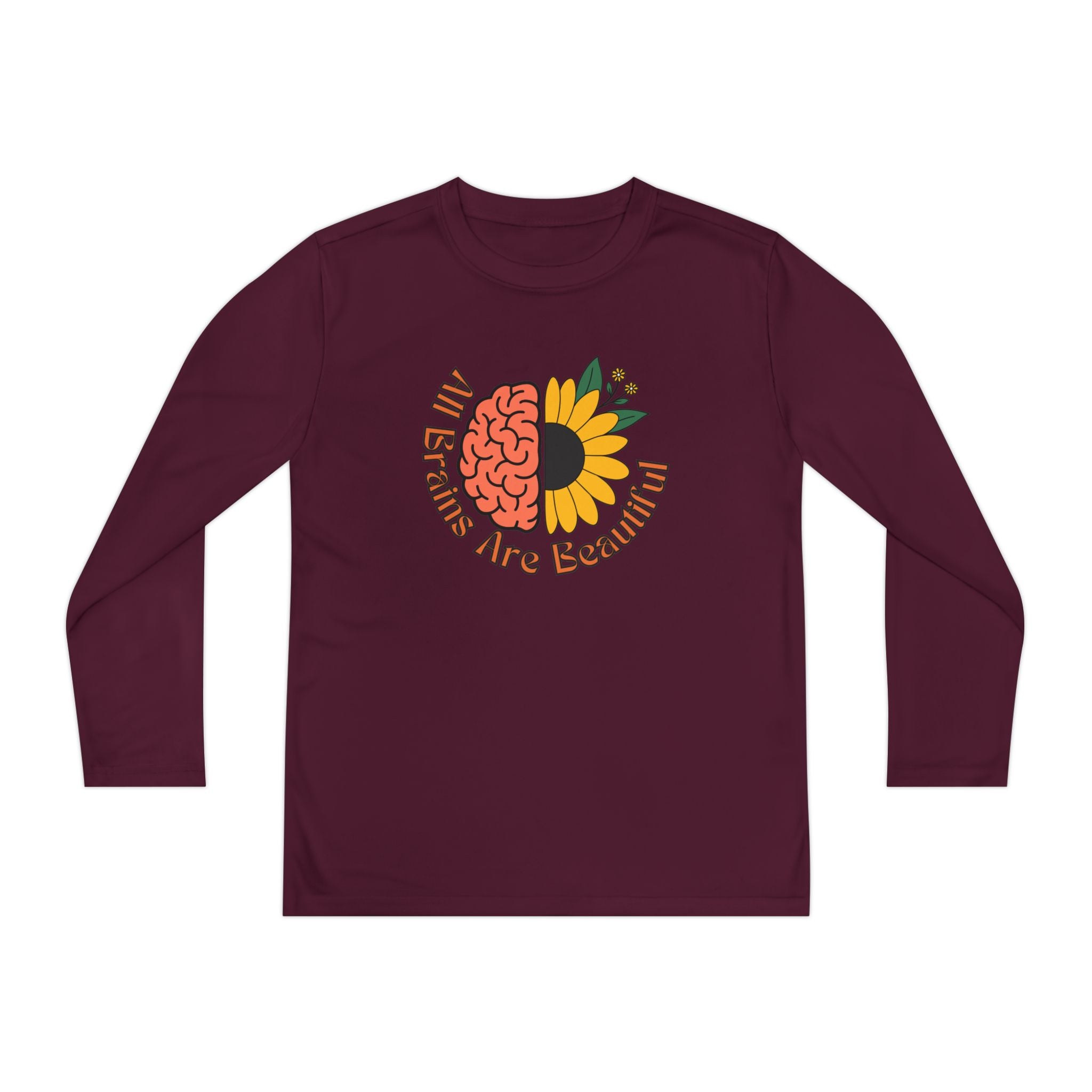 “All Brains Are Beautiful” Youth Long Sleeve