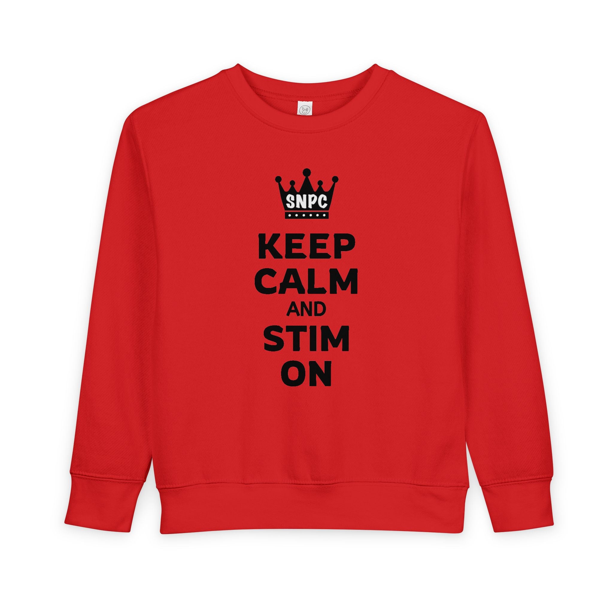 “Keep Calm & Stim On” Toddler Sweater