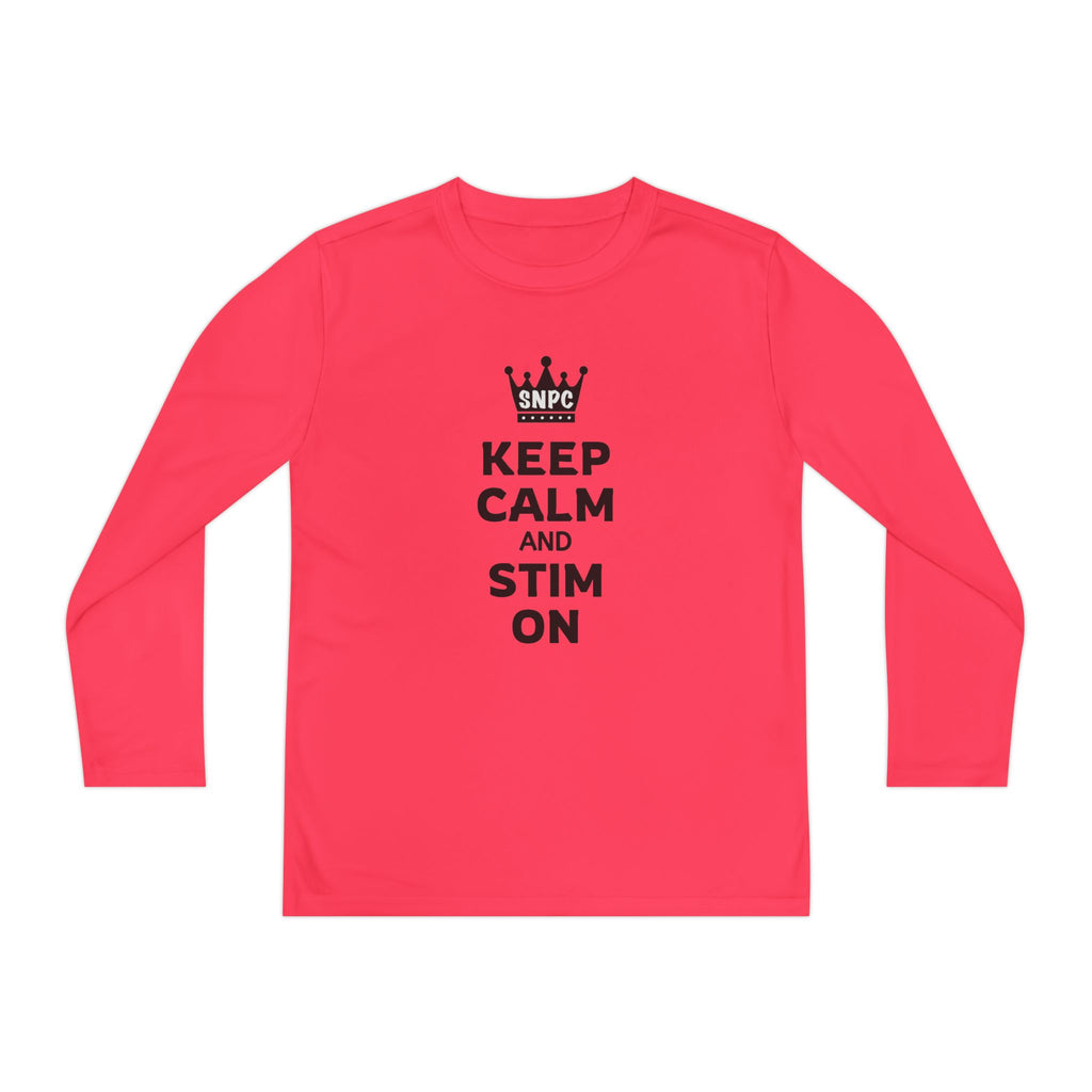 “Keep Calm & Stim On” Youth Long Sleeve