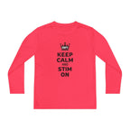 “Keep Calm & Stim On” Youth Long Sleeve