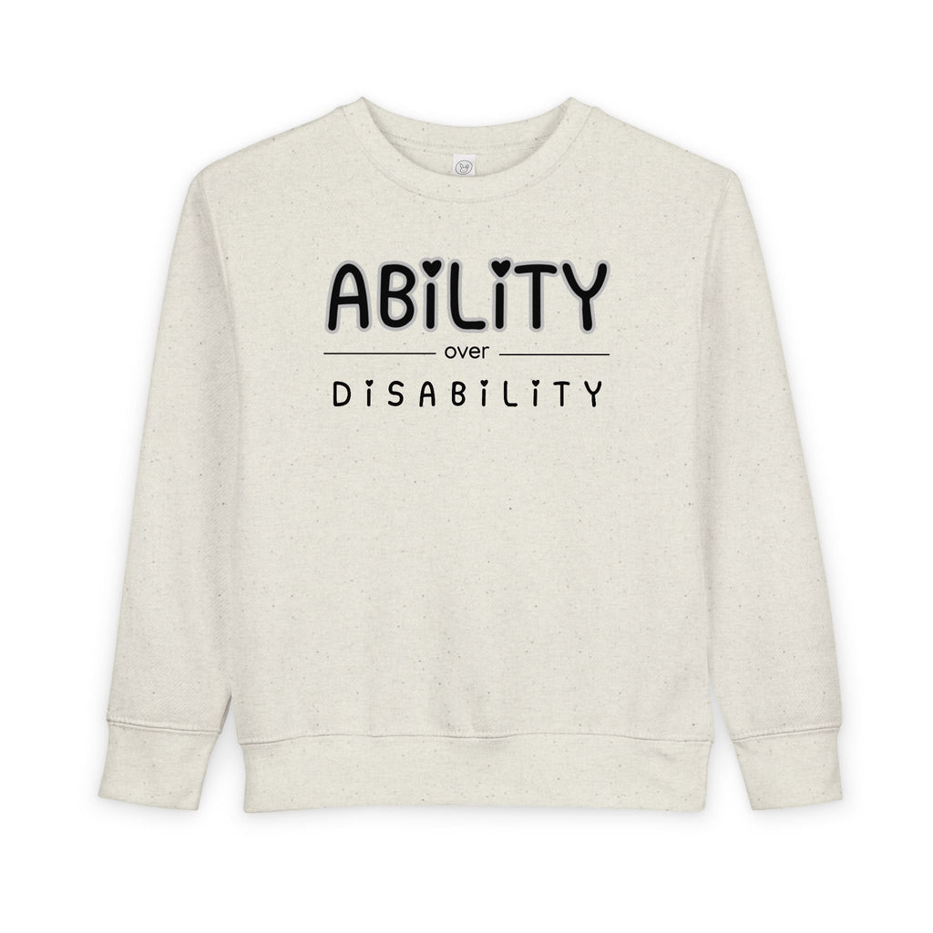 “Ability Over Disability” Toddler Sweater