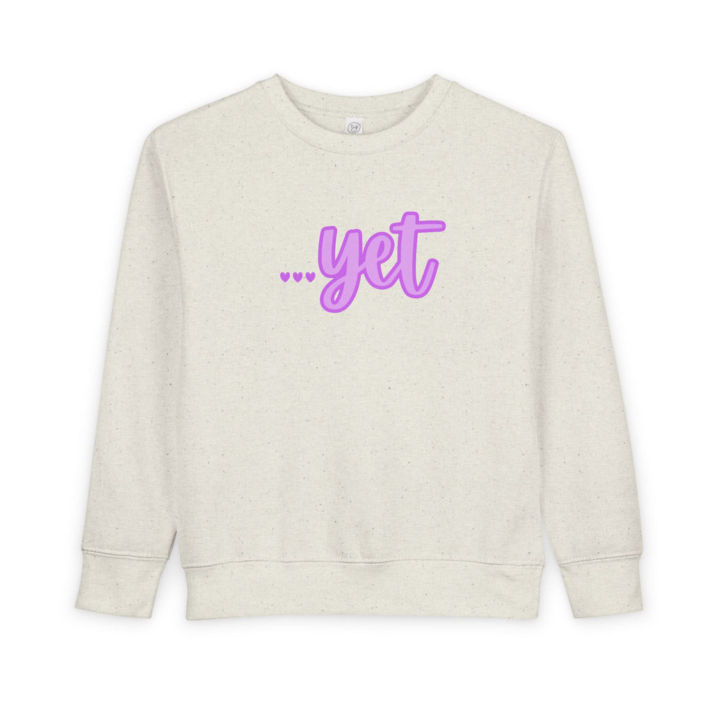 "The Power Of ...Yet (Hearts)" Toddler Sweater