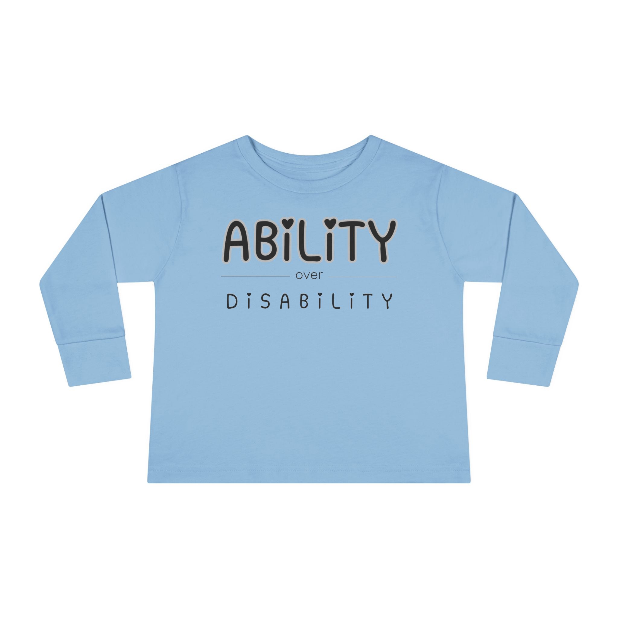 “Ability Over Disability” Toddler Long Sleeve