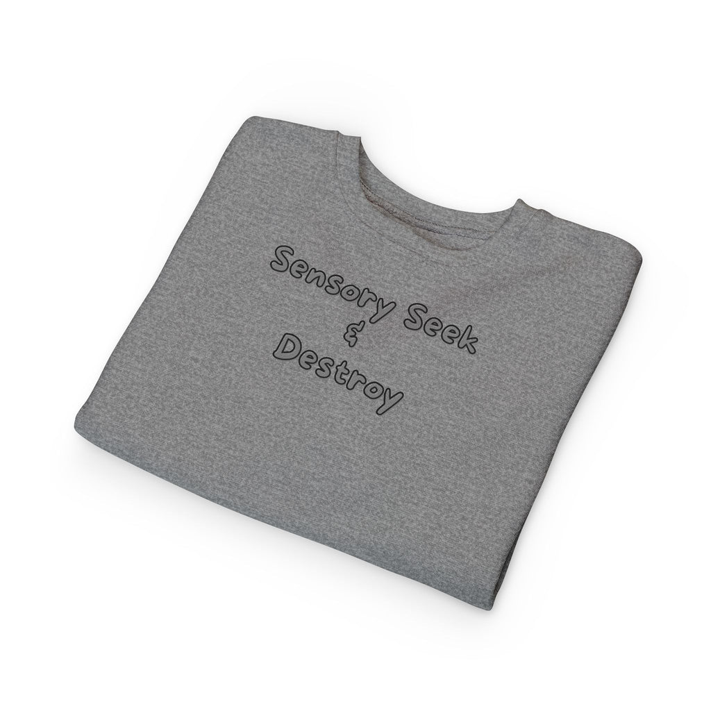 “Sensory Seek & Destroy” Toddler Sweater