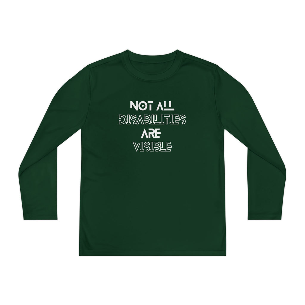 “Not All Disabilities Are Visible” Youth Long Sleeve