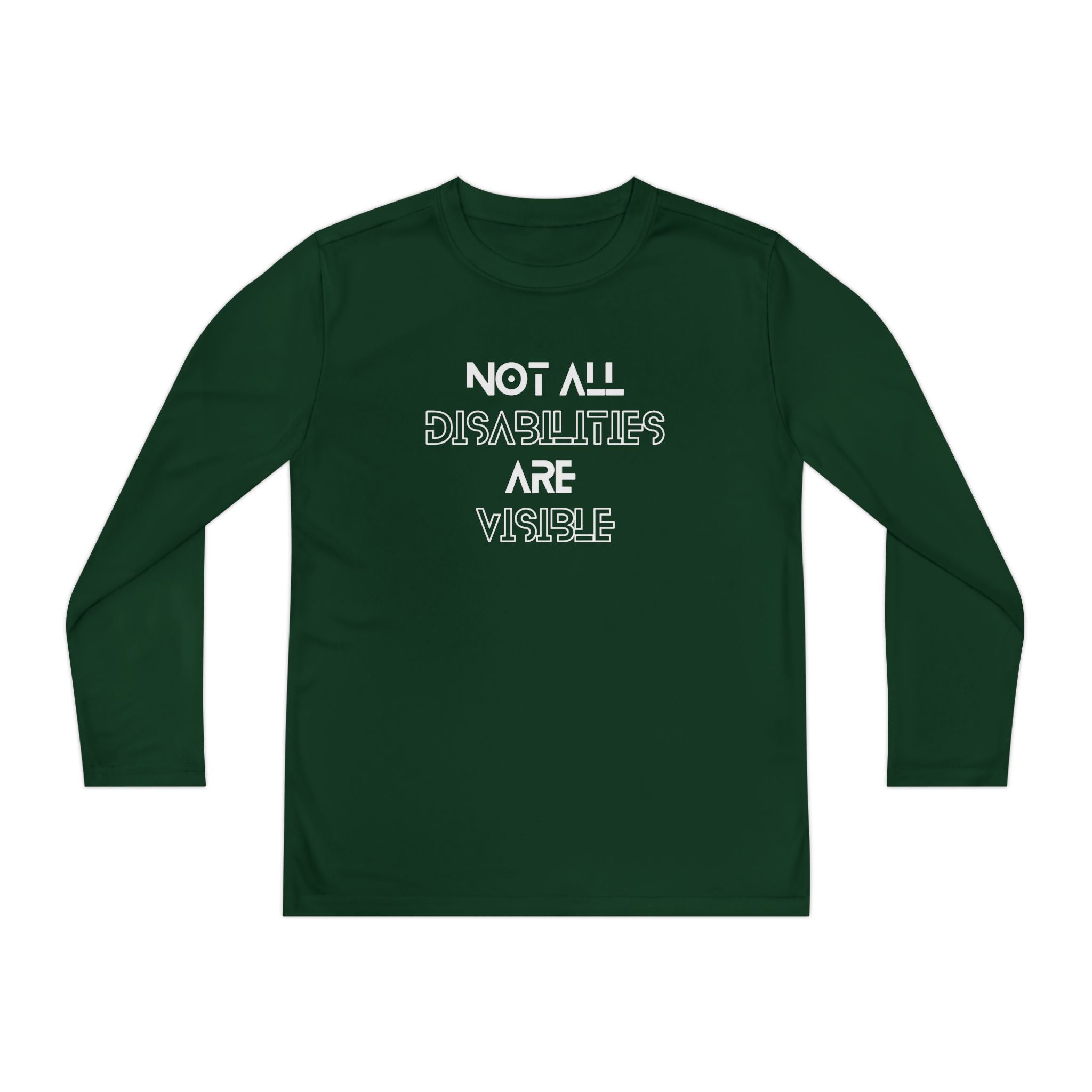 “Not All Disabilities Are Visible” Youth Long Sleeve