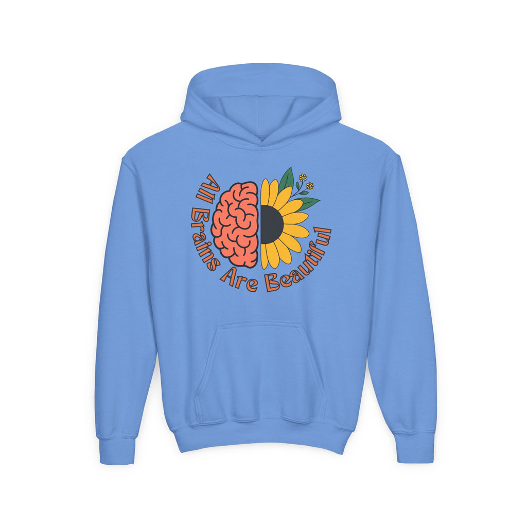 “All Brains Are Beautiful” Youth Hoodie